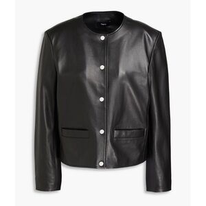 Theory Black Leather Jacket
